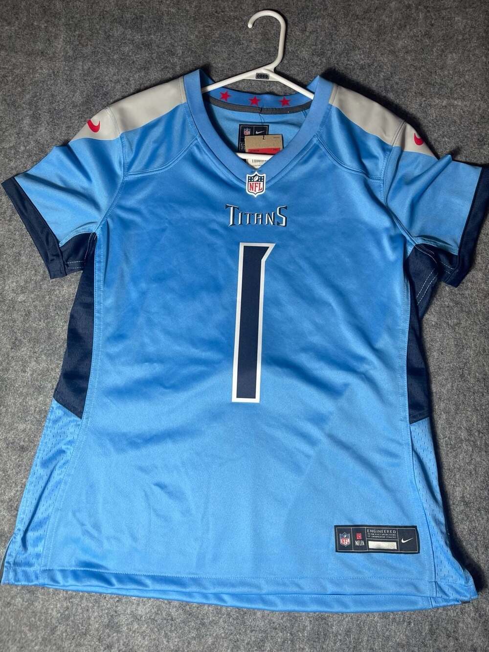 Nike Cam Ward Tennessee Titans Women's Game Jersey Light Blue Size L